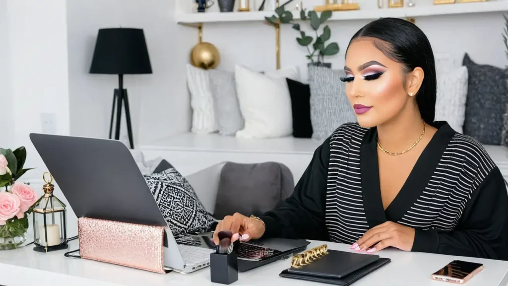 Working from Home Wear Makeup casual