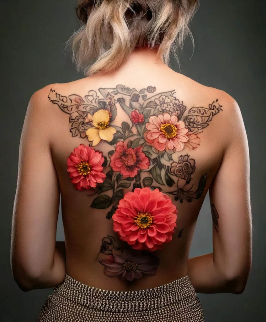 Zinnia Tattoo