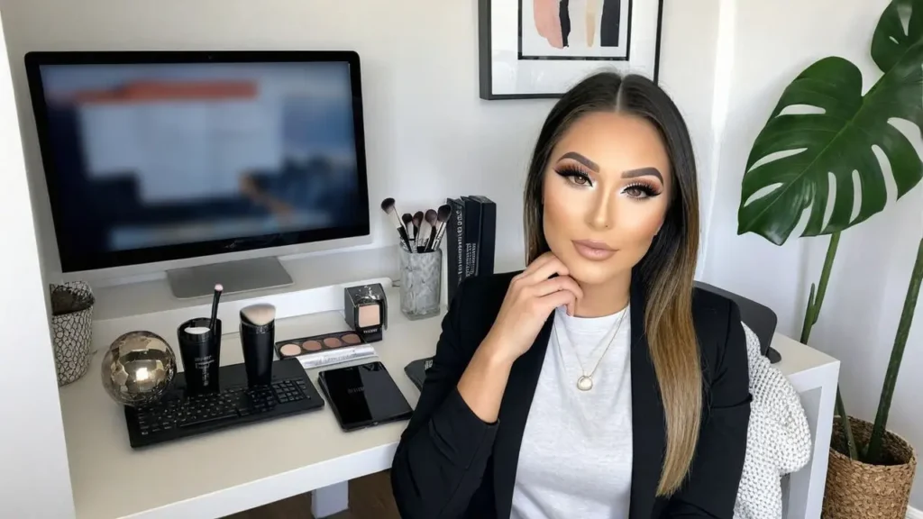 Working from Home Wear Makeup casual