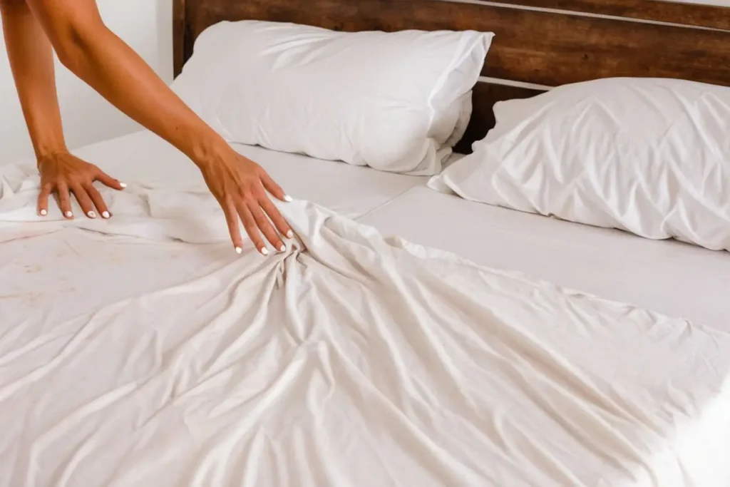 spray tan stain my sheets